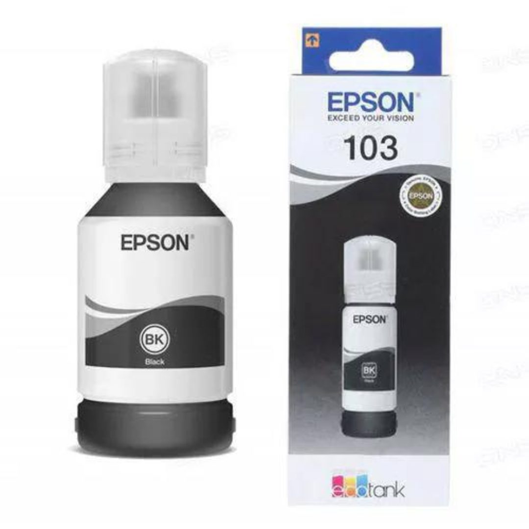 C13T00S14A EPSON 103 EcoTank Black ink bottle – Image 1