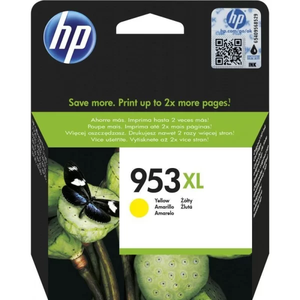 HP 953XL High Yield Yellow Original Ink CartridgeHP Offjet 8210/8218/871x/8720/8725/8730/8740/8745