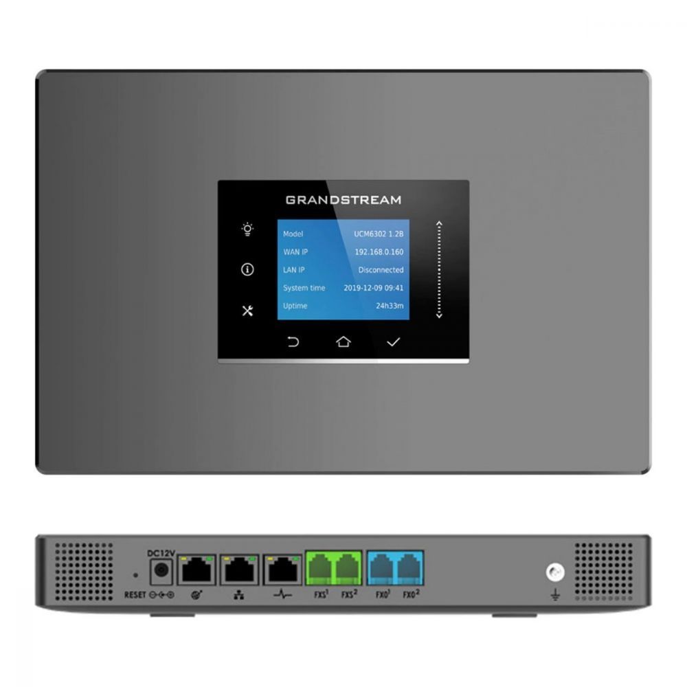 GS-UCM6302A Grandstream IPBX 500 utilisateurs 75 appels simultanés 2FXS + 2FXO – Image 1