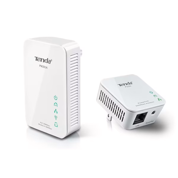 Répéteur CPL Tenda PW201A Wi-Fi N300 + Adaptateur CPL P200 (PW201A+P200)